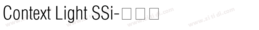 Context Light SSi字体转换